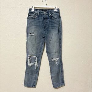 Lucky Brand Blue Jeans Womens Size 6/28R Drew Mom High Rise Distressed